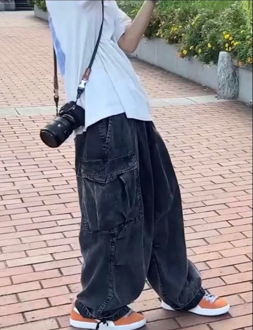 エネベイク　enebeyc 硫化染　極太カーゴパンツ