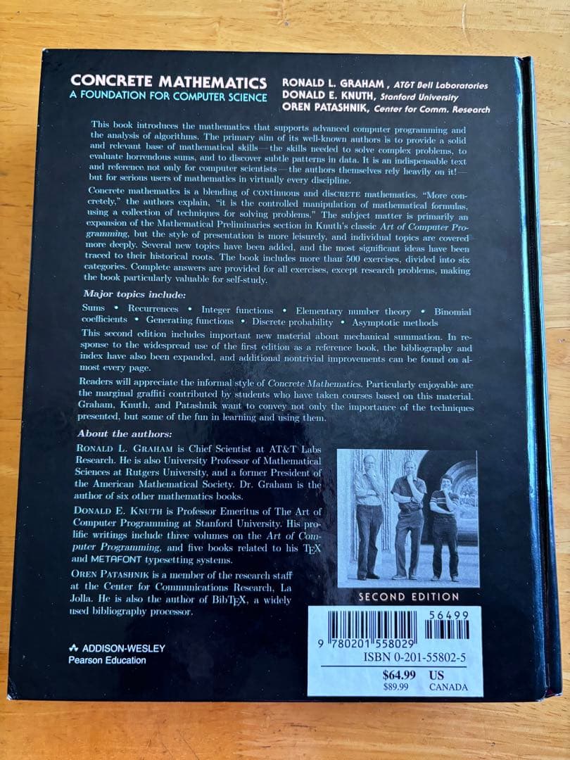 『Concrete Mathematics』英語原著