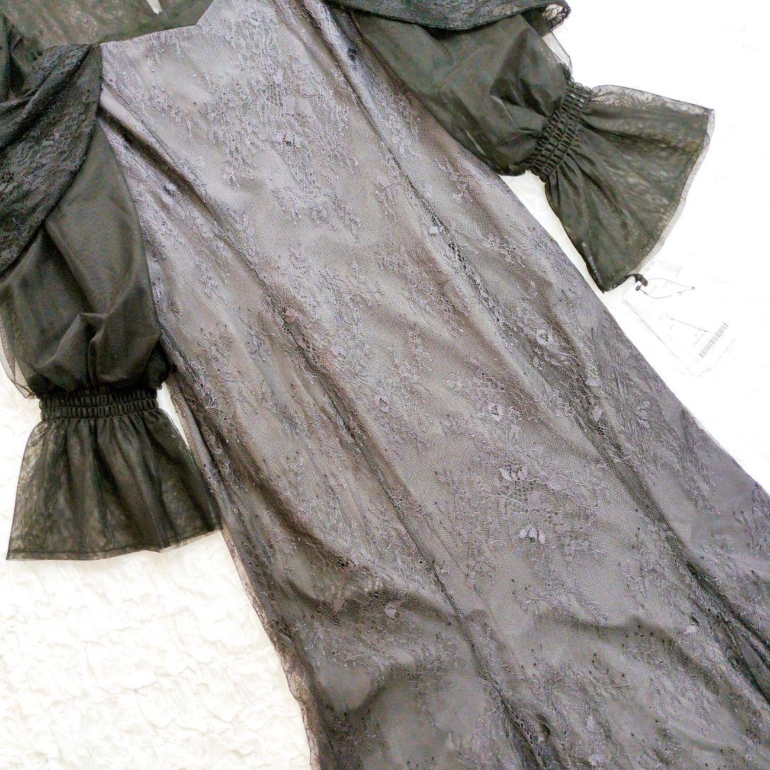 【タグ付き】RUIRUE BOUTIQUEレースオフショルマーメイドフレアワンピ