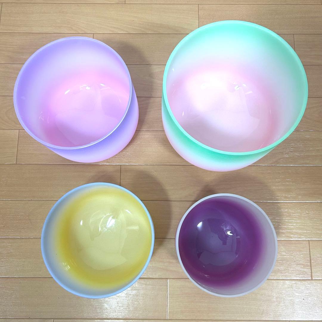 【希少美品】クリスタルボウル 7点セット