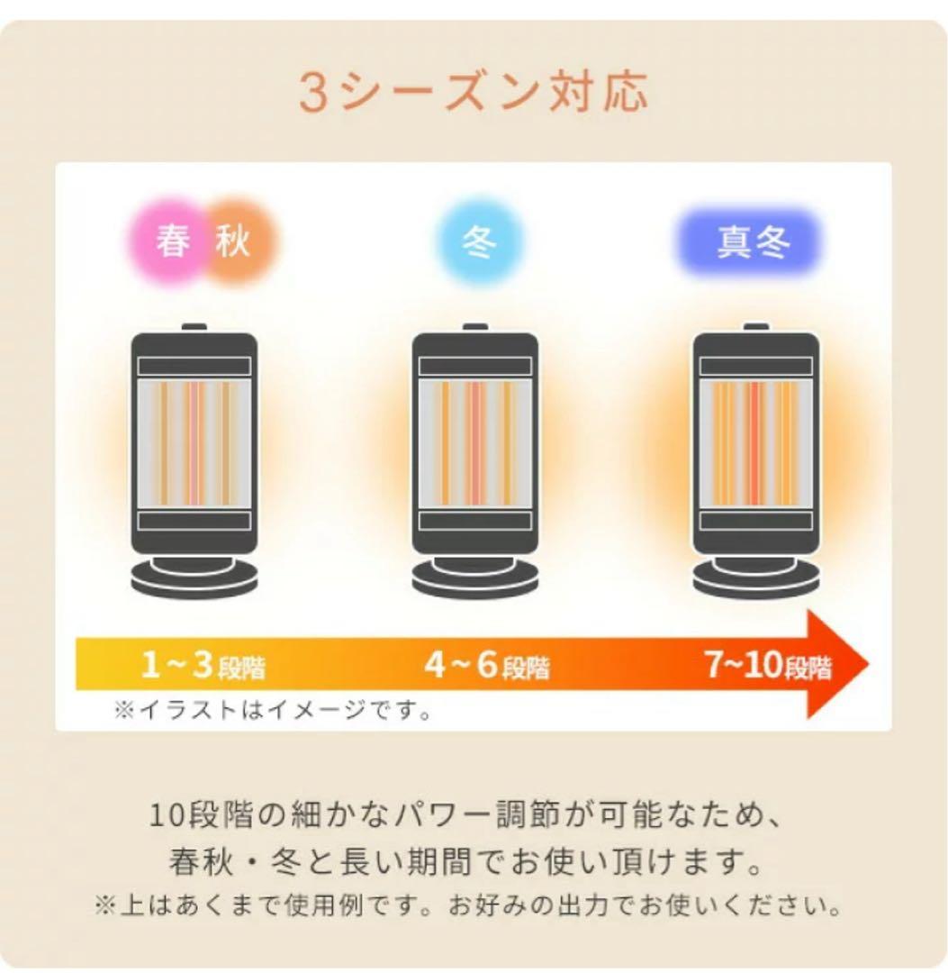 新品未使用！山善 カーボンヒーター 遠赤外線 温風 DBC-SVM12(AB)