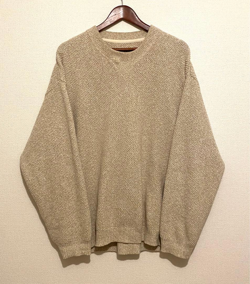 80s USA製 Willis &  前V コットン ニット