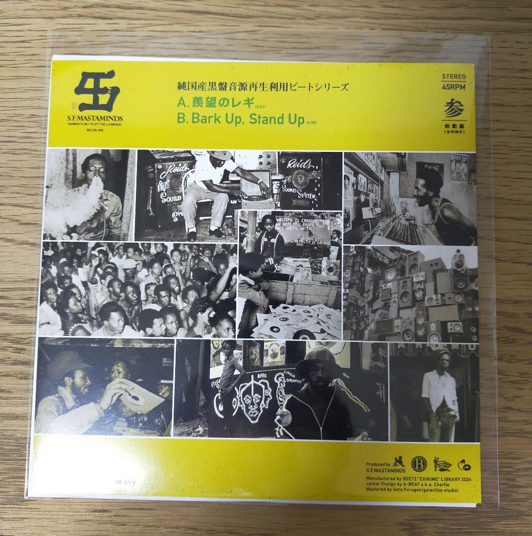 羨望のレギ　Bark'Up Stand'Up　レコード