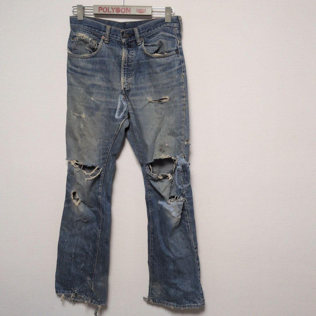 リーバイス　66前期　ダメージ大きい