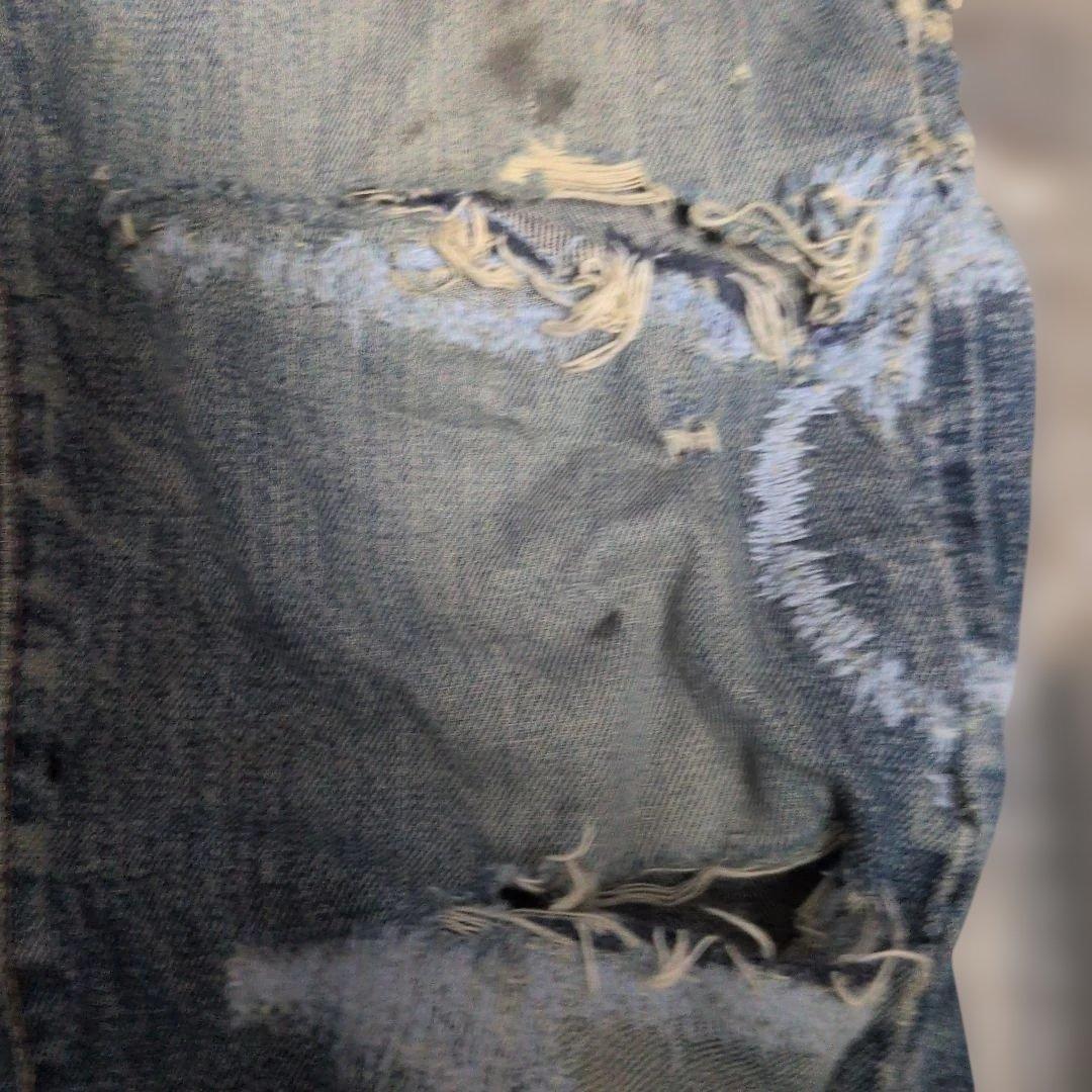 リーバイス　66前期　ダメージ大きい