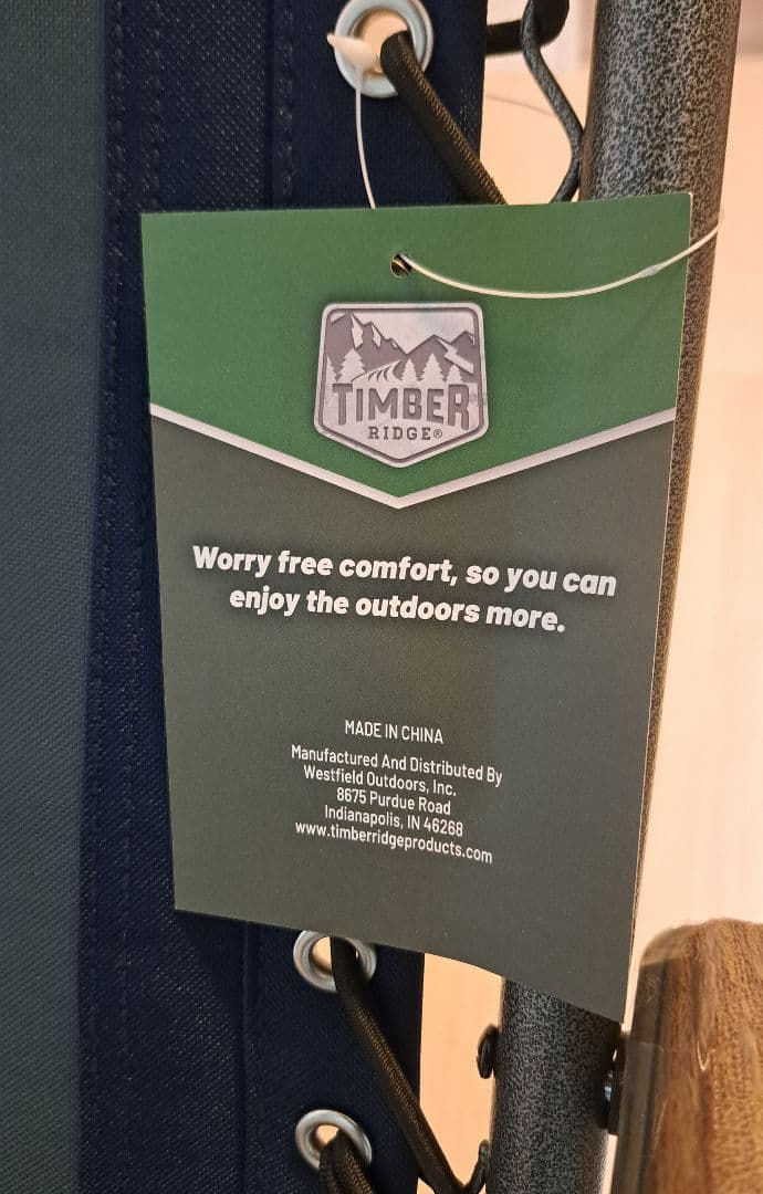 【未使用品】TIMBER RIDGE インフィニティチェア ブルー(廃版色)