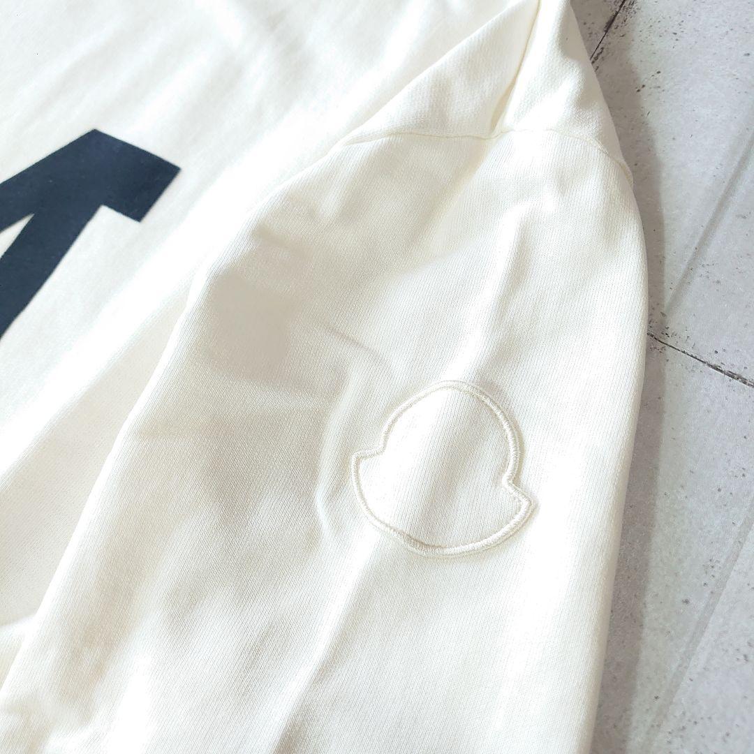 XL モンクレール スウェット トレーナー ワッペン ロゴ 長袖 白