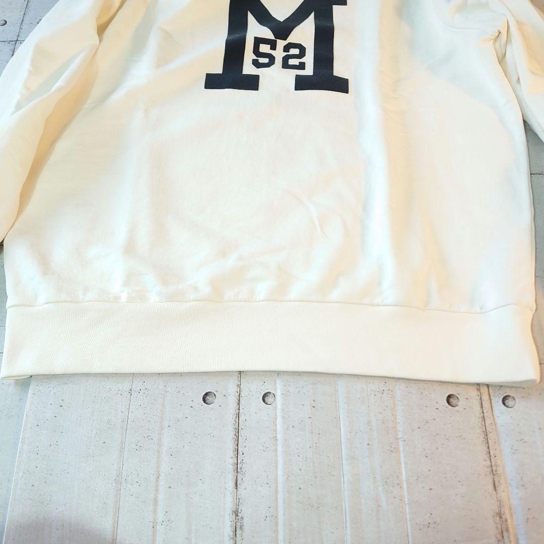 XL モンクレール スウェット トレーナー ワッペン ロゴ 長袖 白