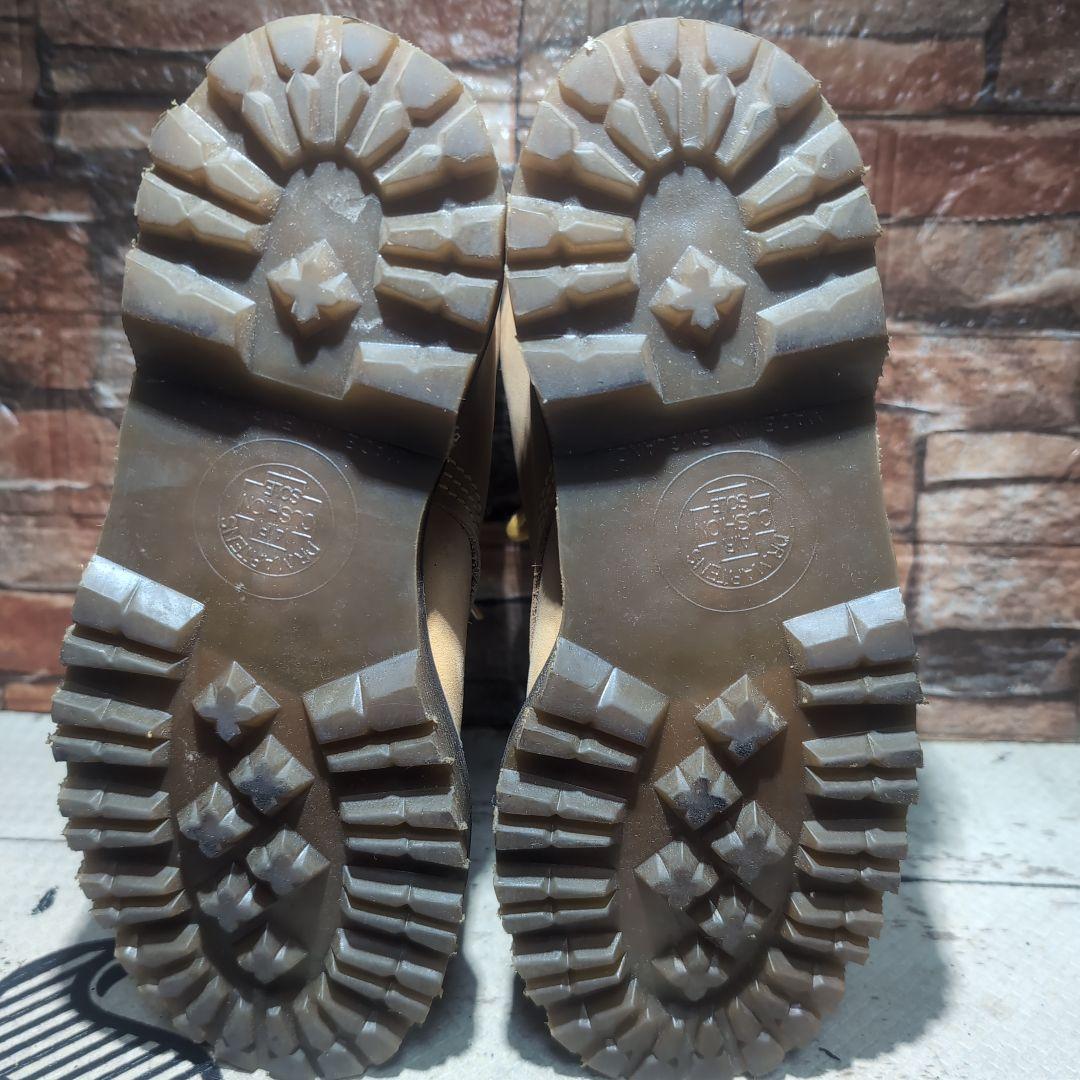 ベージュ スエード ハイカット ワークブーツ