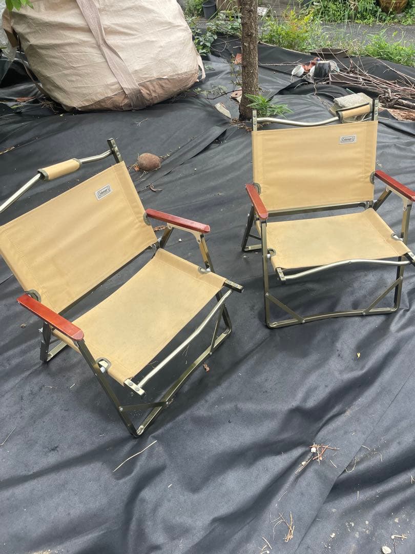 Coleman ファイヤーサイドフォールディングチェア 2脚　コヨーテ 廃盤