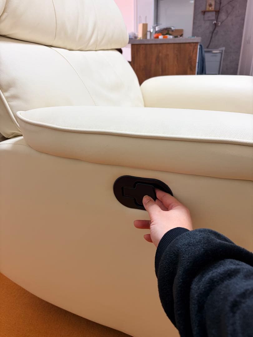 【shop閉店最低価格✶LOWYA】楽々移動付きリクライニングソファ