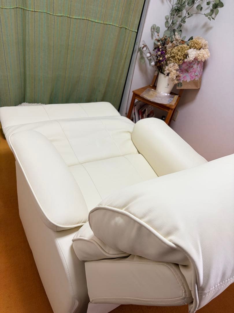 【shop閉店最低価格✶LOWYA】楽々移動付きリクライニングソファ