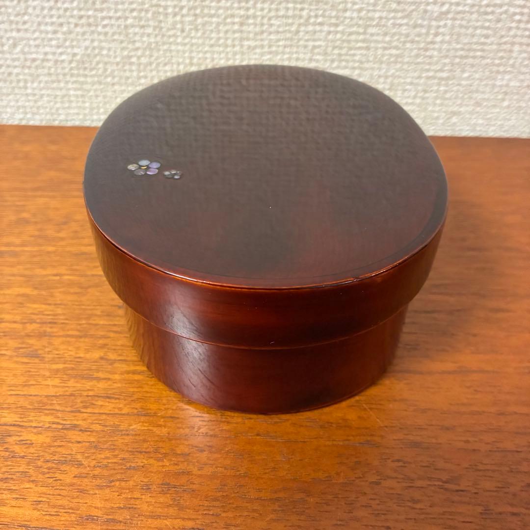 希少【駿河漆器】曲げわっぱ 螺鈿細工 お弁当箱 名工 細田豊作 伝統工芸品