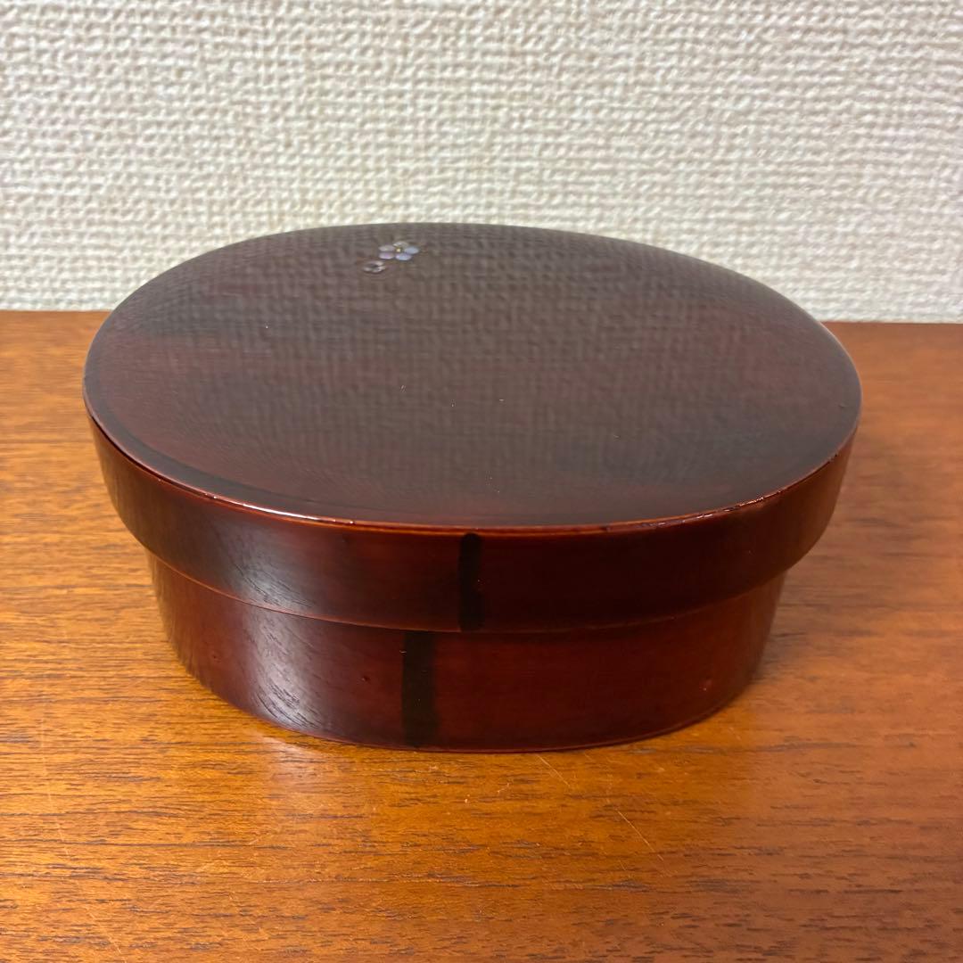 希少【駿河漆器】曲げわっぱ 螺鈿細工 お弁当箱 名工 細田豊作 伝統工芸品