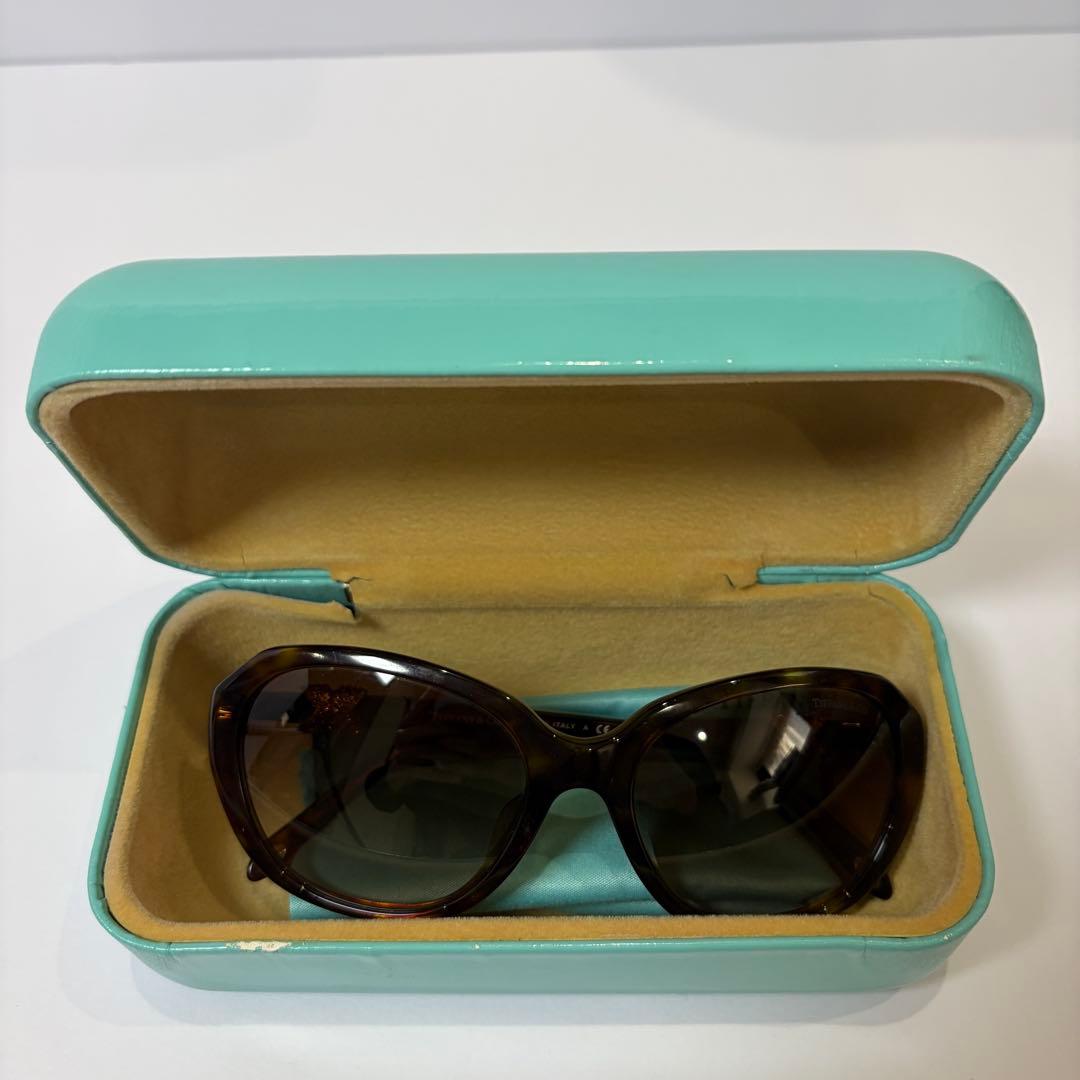 ティファニー TF4108 サングラス クロス スワロフスキーべっ甲 付属品完備