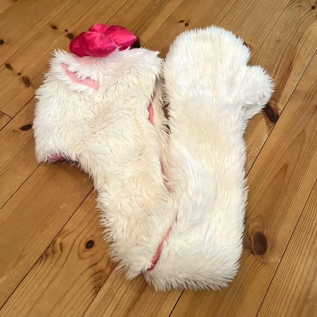 ディズニー　マリーちゃん　マフラーファンキャップ　カチューシャ