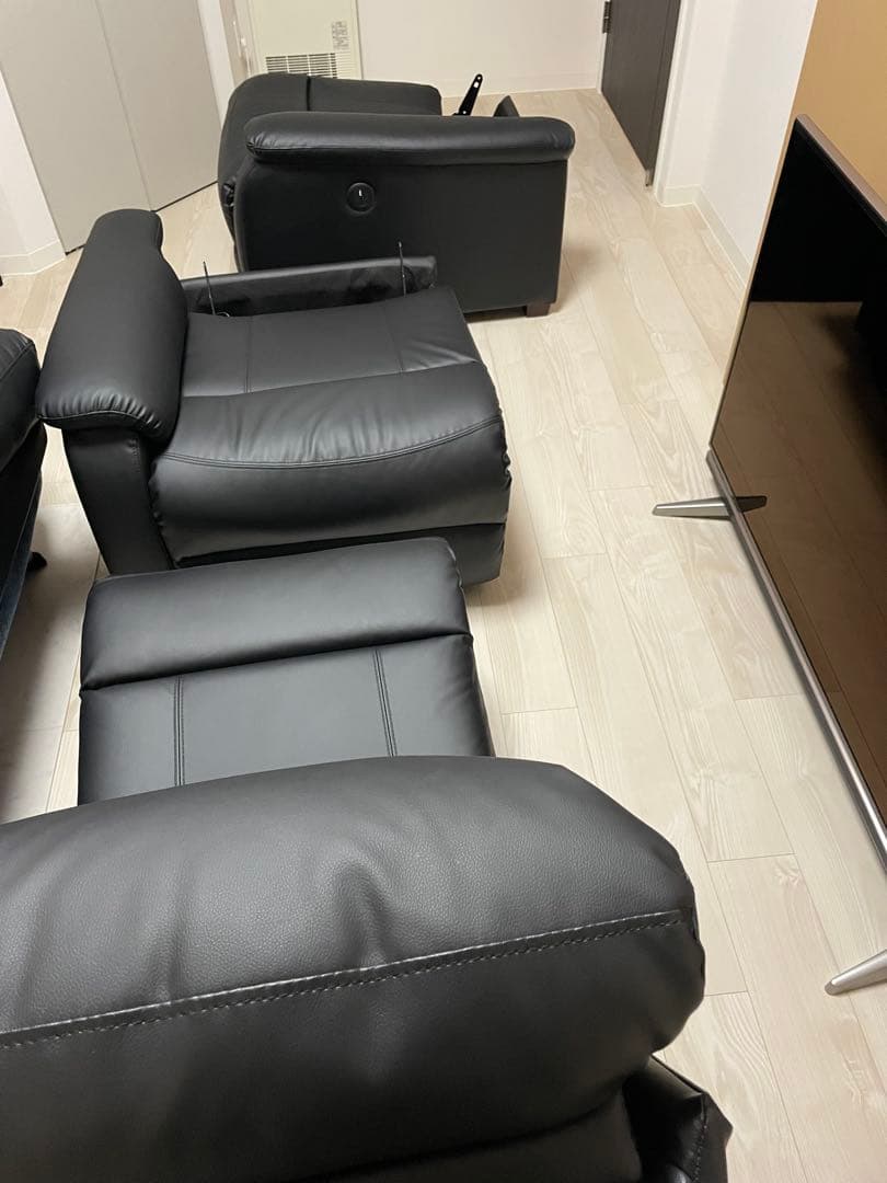 ニトリ　電動リクライニングソファ　ビリーバー　３人がけ　北海道札幌近郊配達のみ