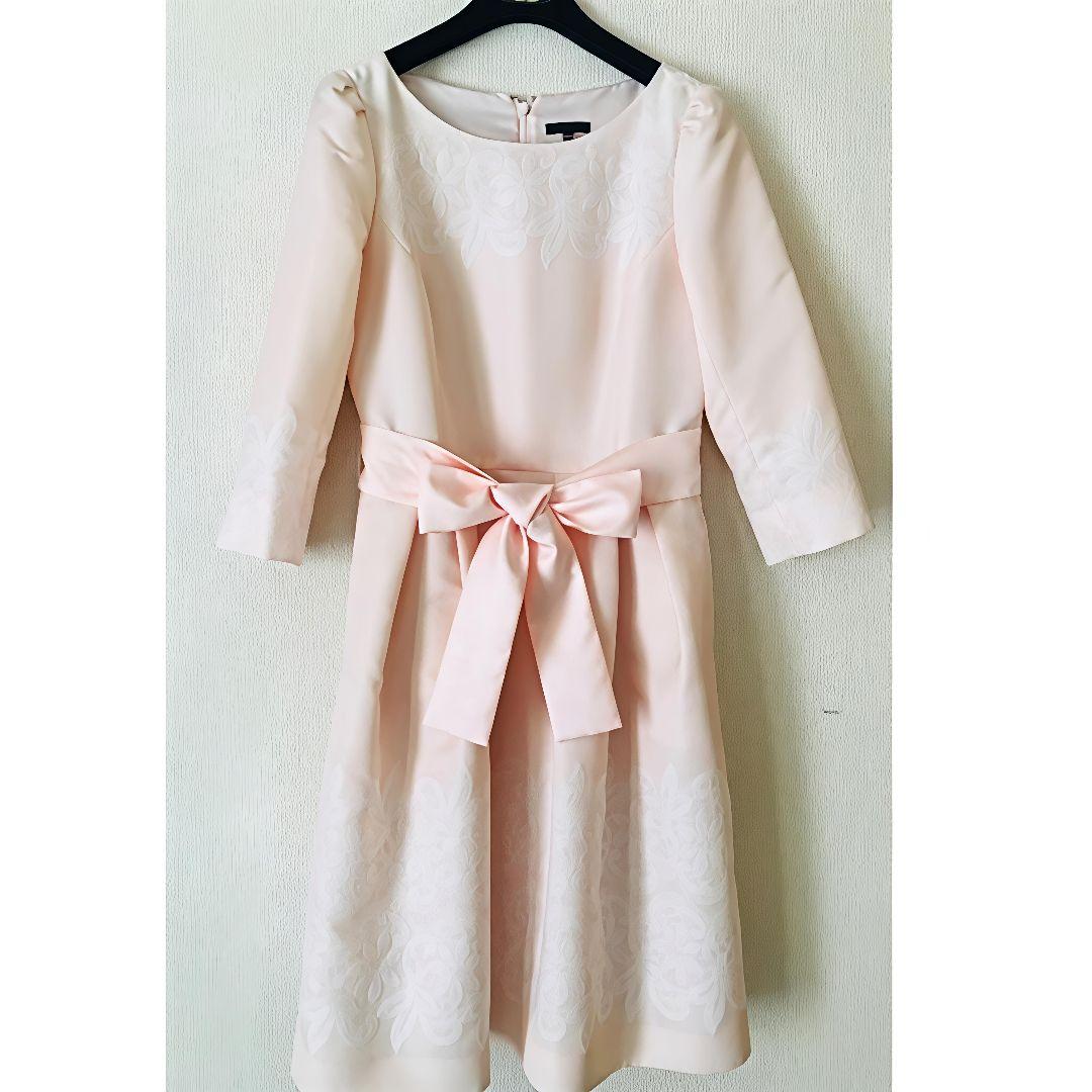 【定価61,950円】レース リボン付 ピンク ワンピース トゥービーシック