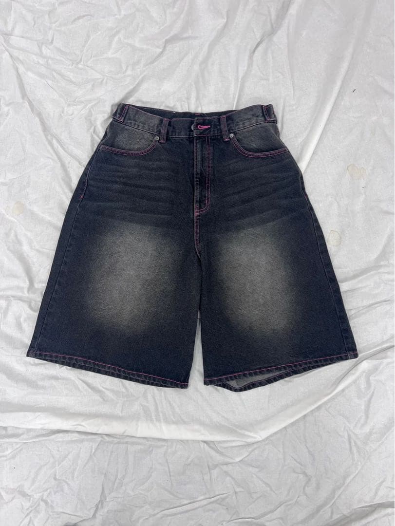 パンツ 9090 Ninety Girl Logo Buggy Jorts