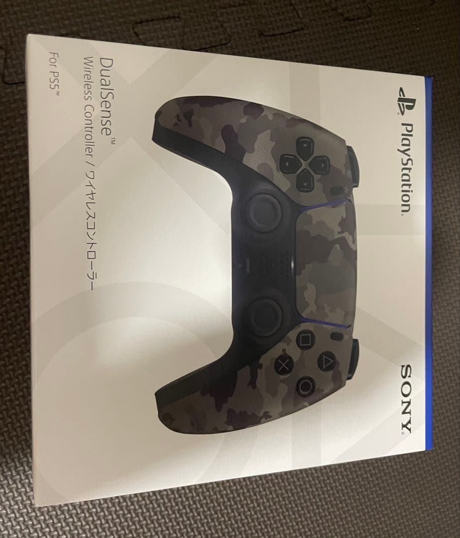 PS5 デュアルセンス ワイヤレスコントローラー グレー カモフラージュ
