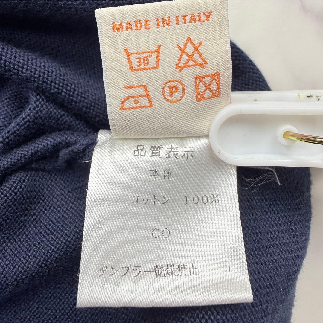 cruciani クルチアーニ Vネックコットンセーター 50 ネイビー