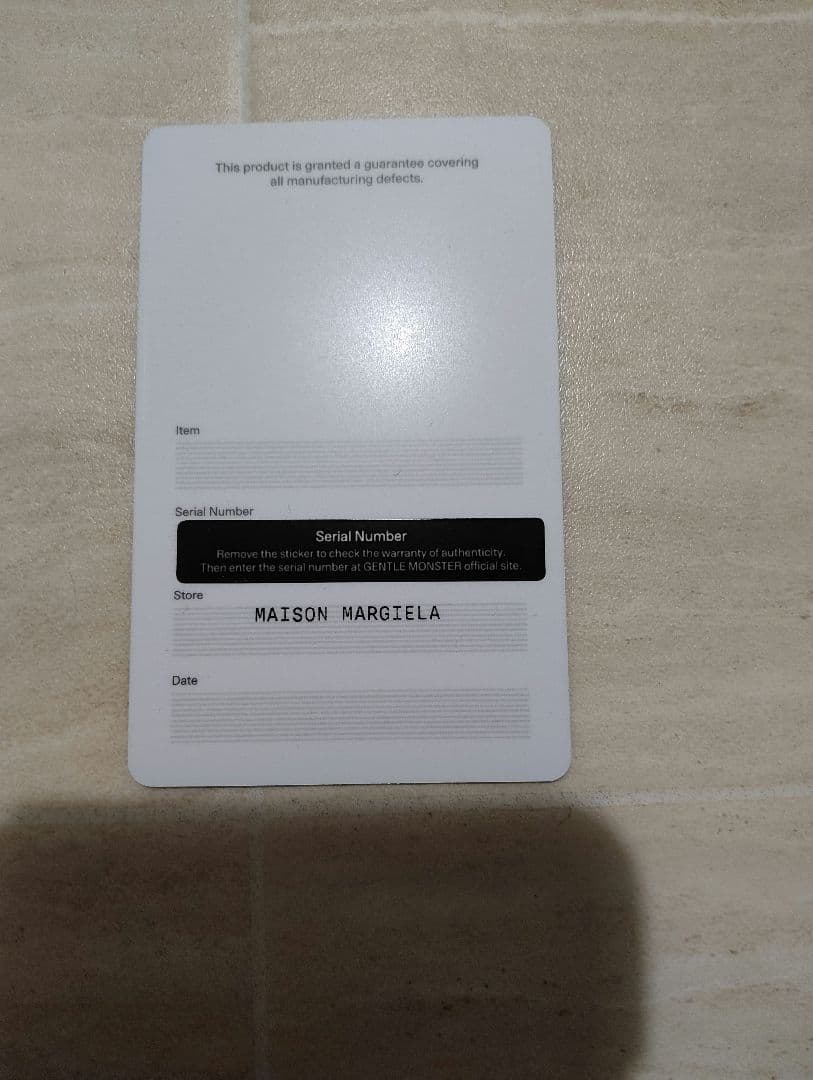 Maison Margiela x Gentle Monster完売品MM218