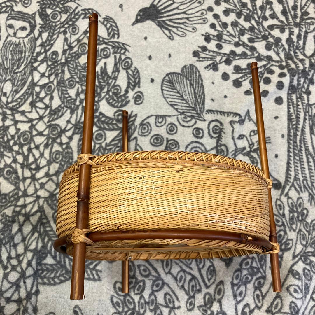 竹細工 ３段籠 職人技