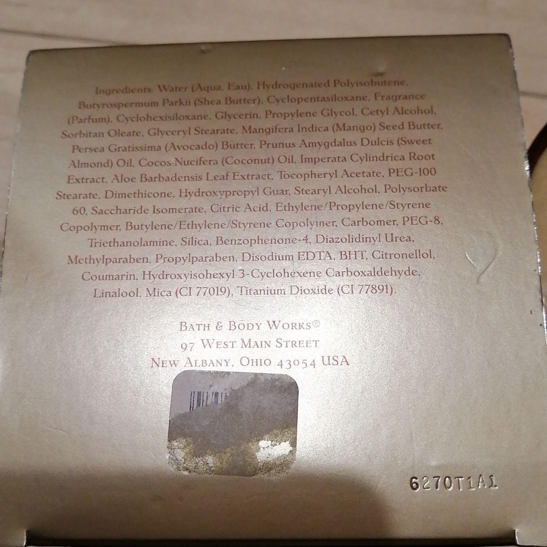 バス&ボディワークス　ウォームバニラシュガー　シマーボディクリーム