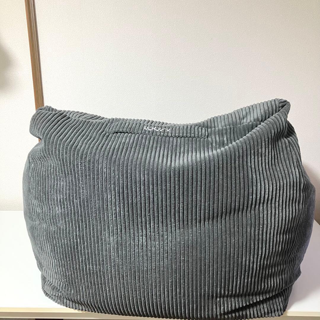 【美品】 LOOSY HUGME 1人掛けビーズソファ CHARCOAL ソファ