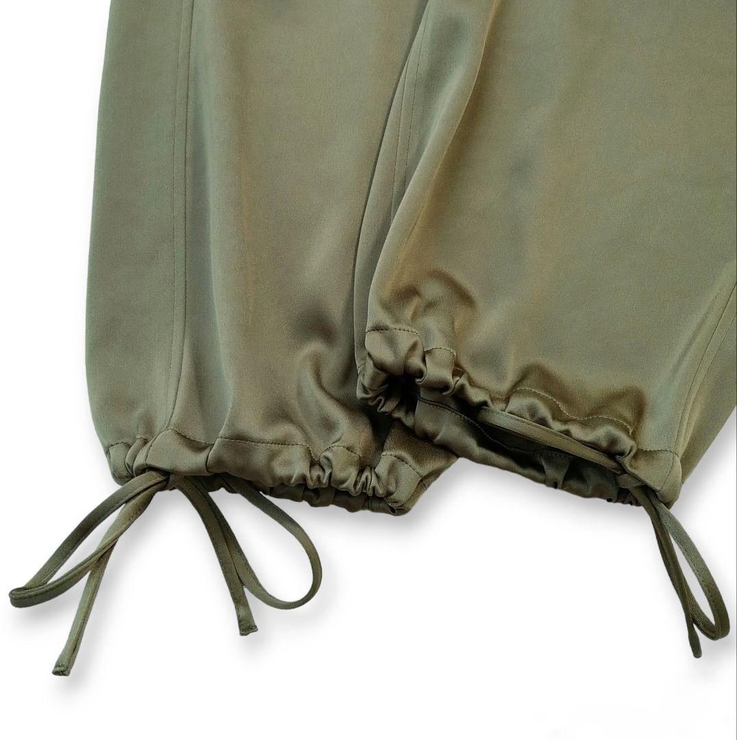 ■美品 THIRD MAGAZINE × mikomori サテンカーゴパンツ