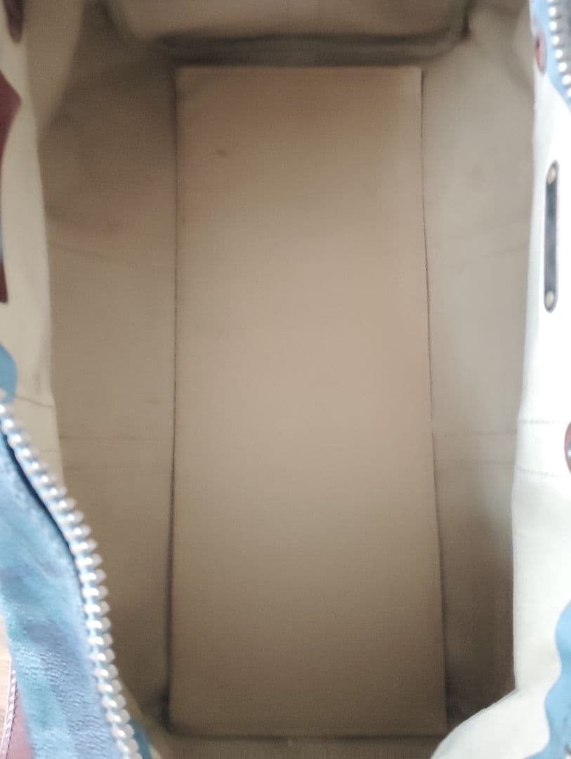 ポロ　ラルフローレン 　チェック柄　レザー　ボストンバッグ　Wファスナー