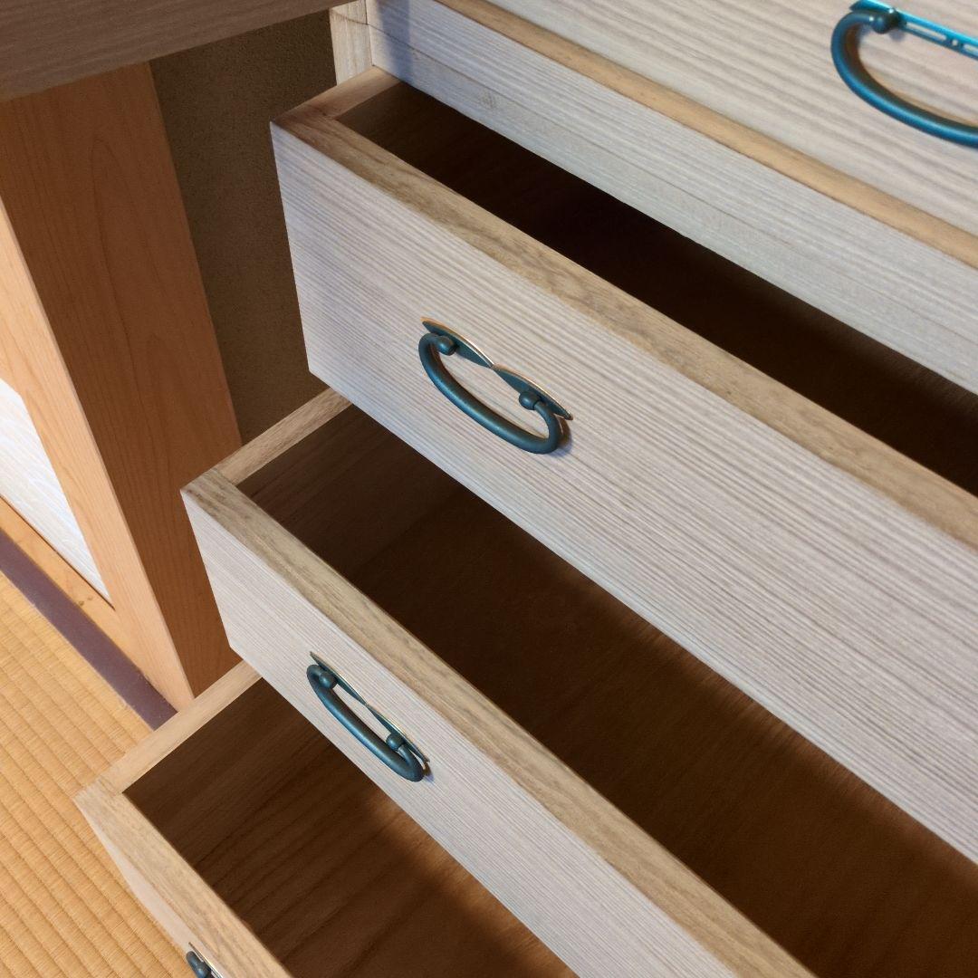 伝統工芸士　一級技能士　長谷川進之介作　 最高級工芸品 桐箪笥　着物