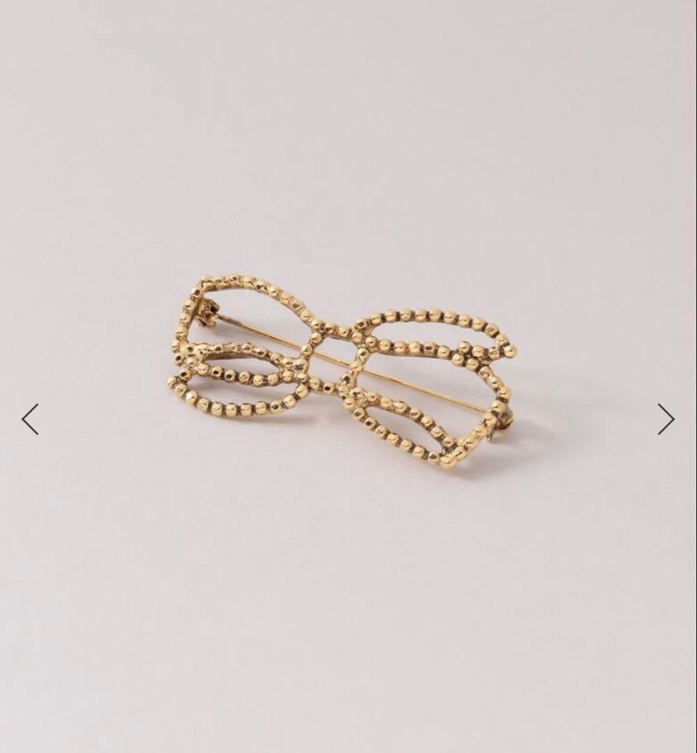 アデル ビジュー CUTSELL ribbon brooch ブローチ リボン