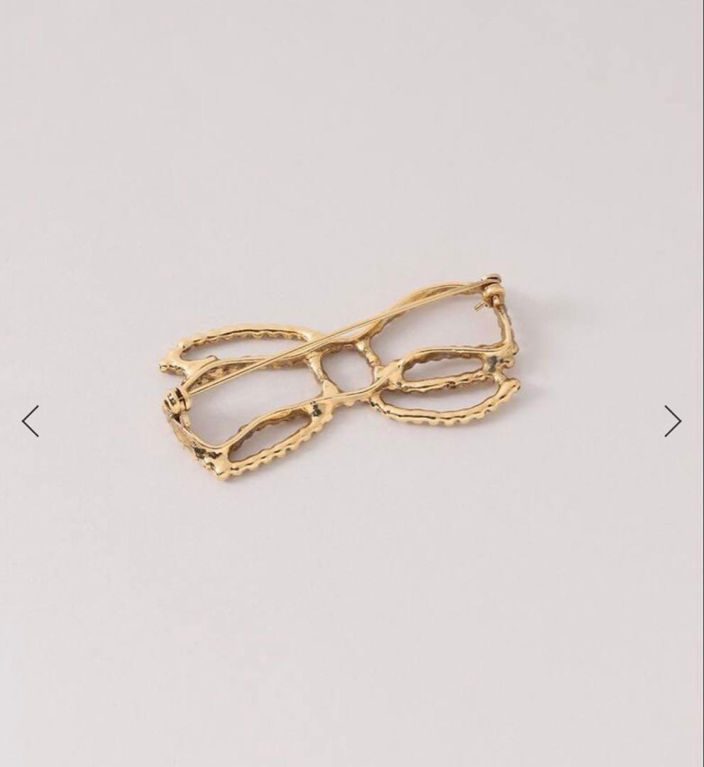 アデル ビジュー CUTSELL ribbon brooch ブローチ リボン