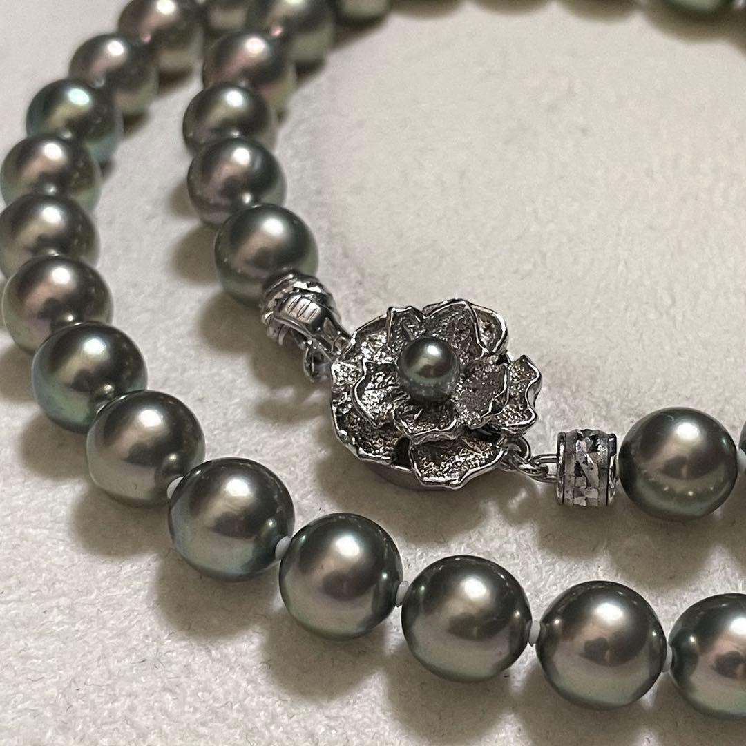 ミエ【極美品✨テリ強】 あこや真珠 ネックレス 7.5-8.0 パール 濃