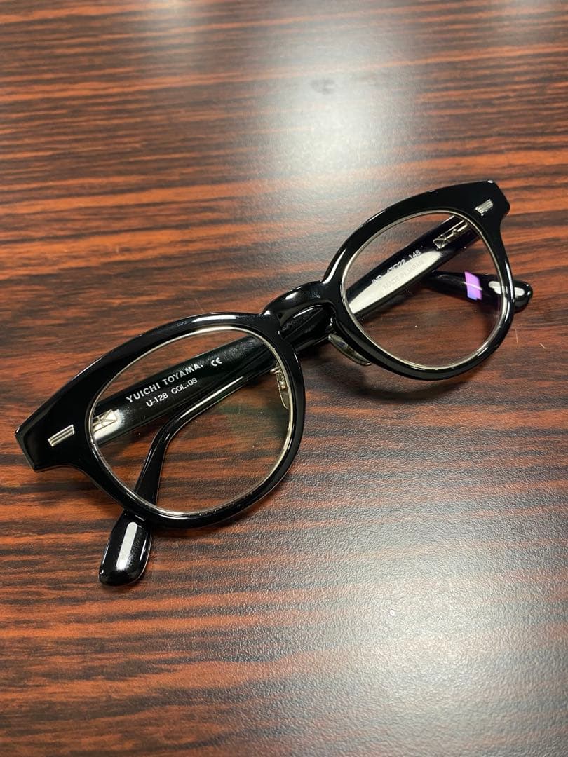 【YUICHI TOYAMA】 U-128 （Black/Silver）メガネ