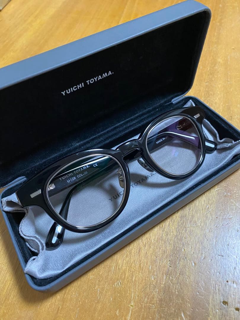 【YUICHI TOYAMA】 U-128 （Black/Silver）メガネ