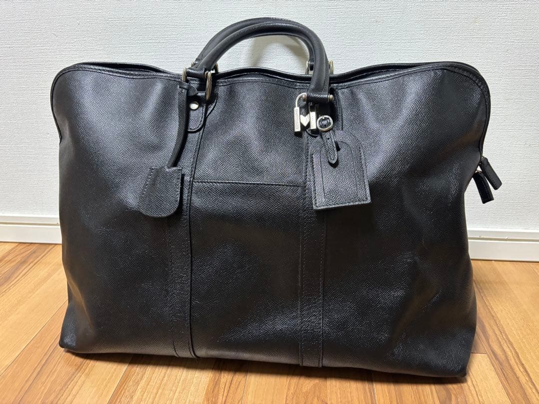 MORABITO ボストンバッグ 旅行鞄 大容量 レザー 黒