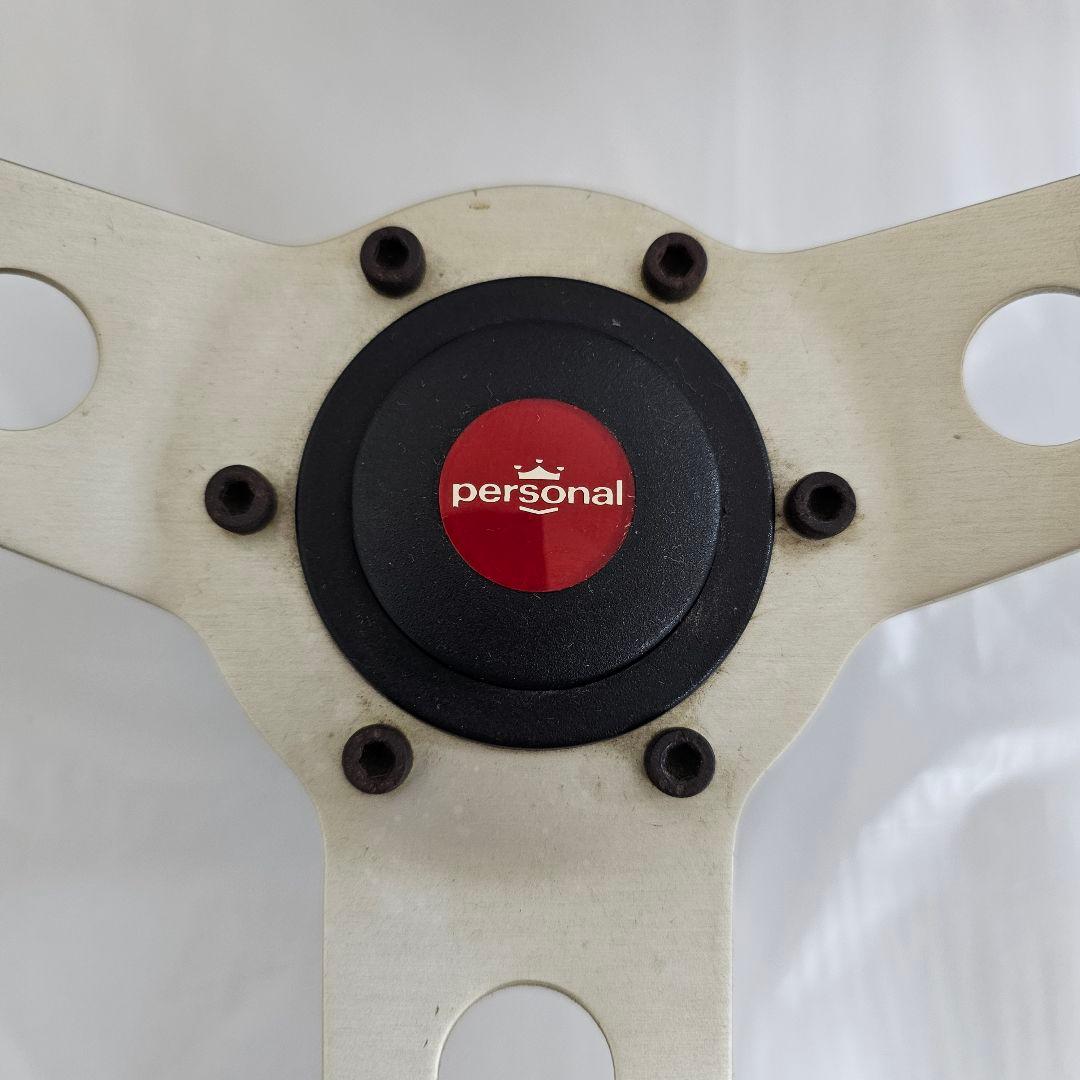 a*u様 パーソナル ステアリング ボス付き 当時物 350mm