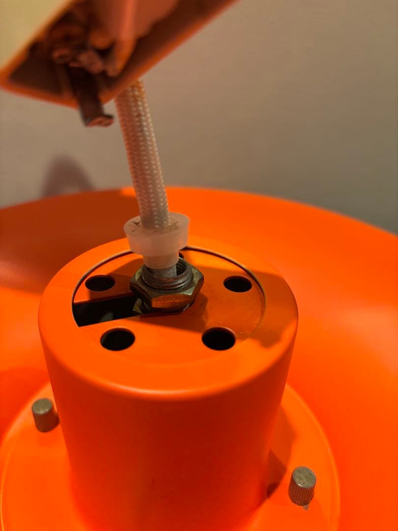 長澤ライティング ペンダントライト1K-W60 オレンジ 北欧モダン