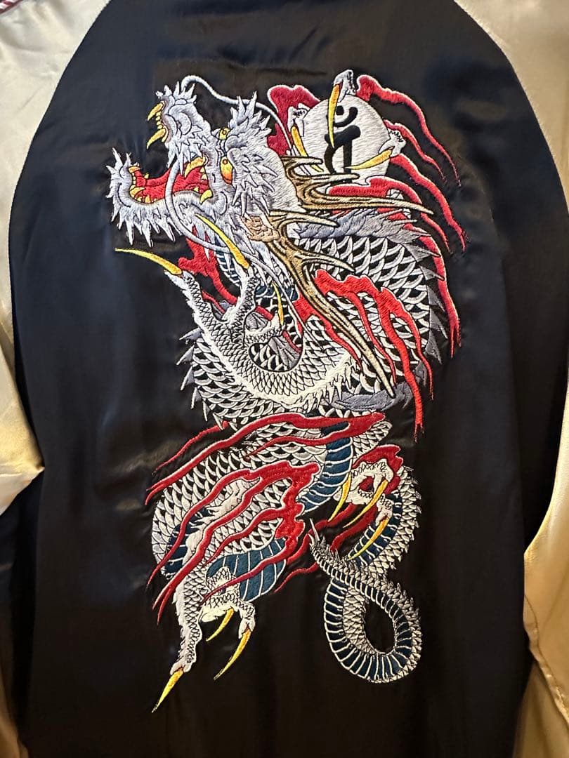 美品　桐生一馬モデル　龍が如く　Cropped Heads スカジャン