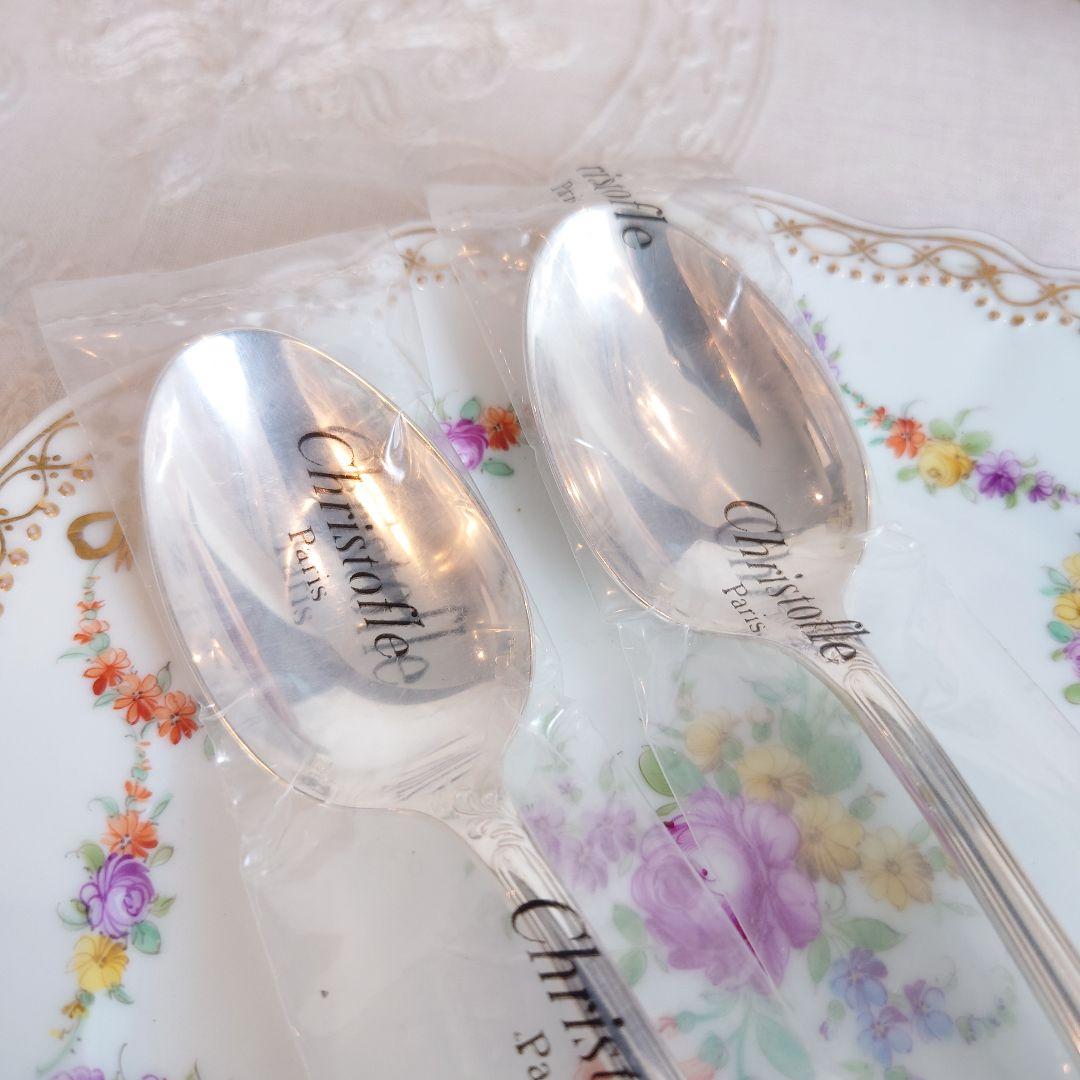 クリストフル　マルリー　希少　デザートスプーン　クリストフルシルバー