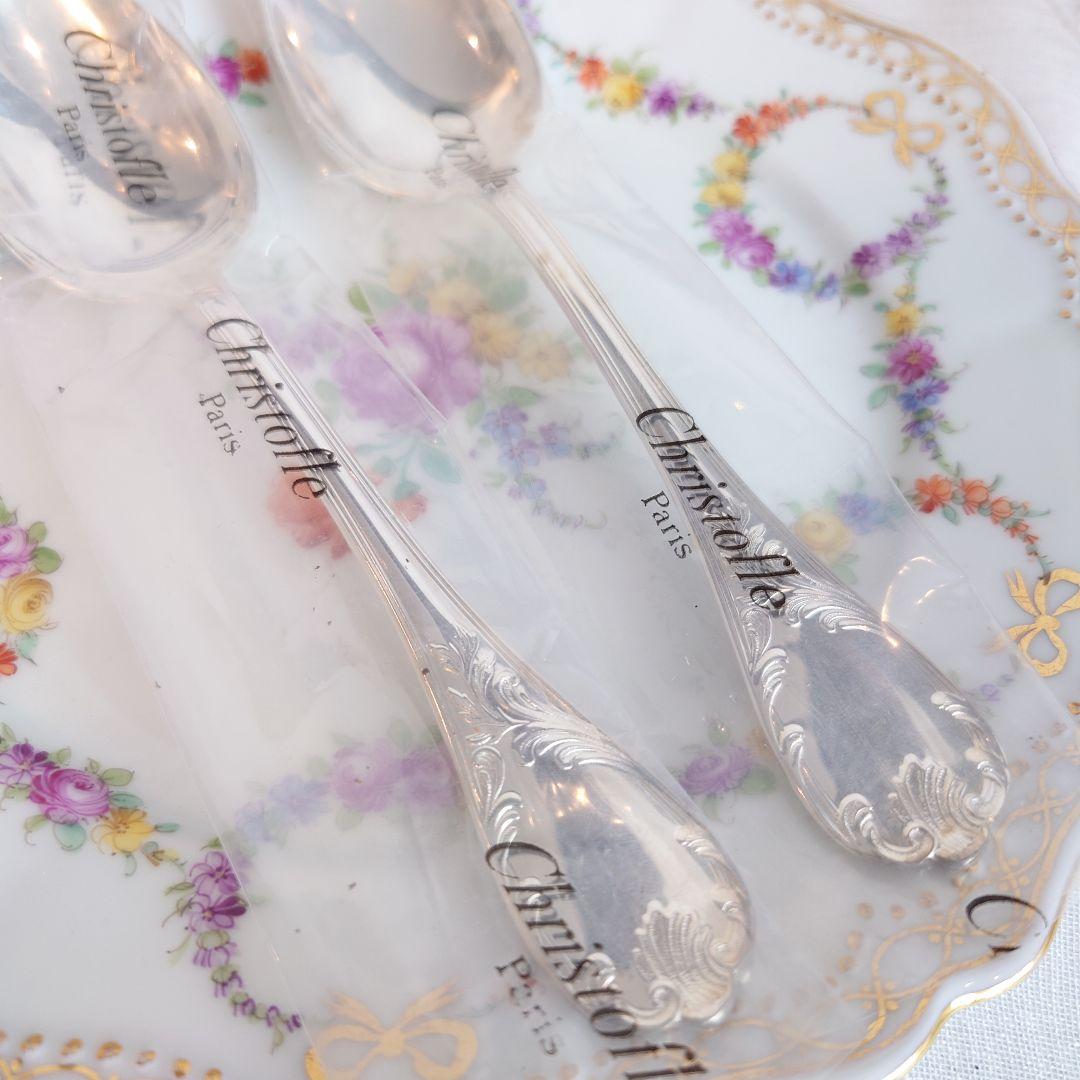 クリストフル　マルリー　希少　デザートスプーン　クリストフルシルバー