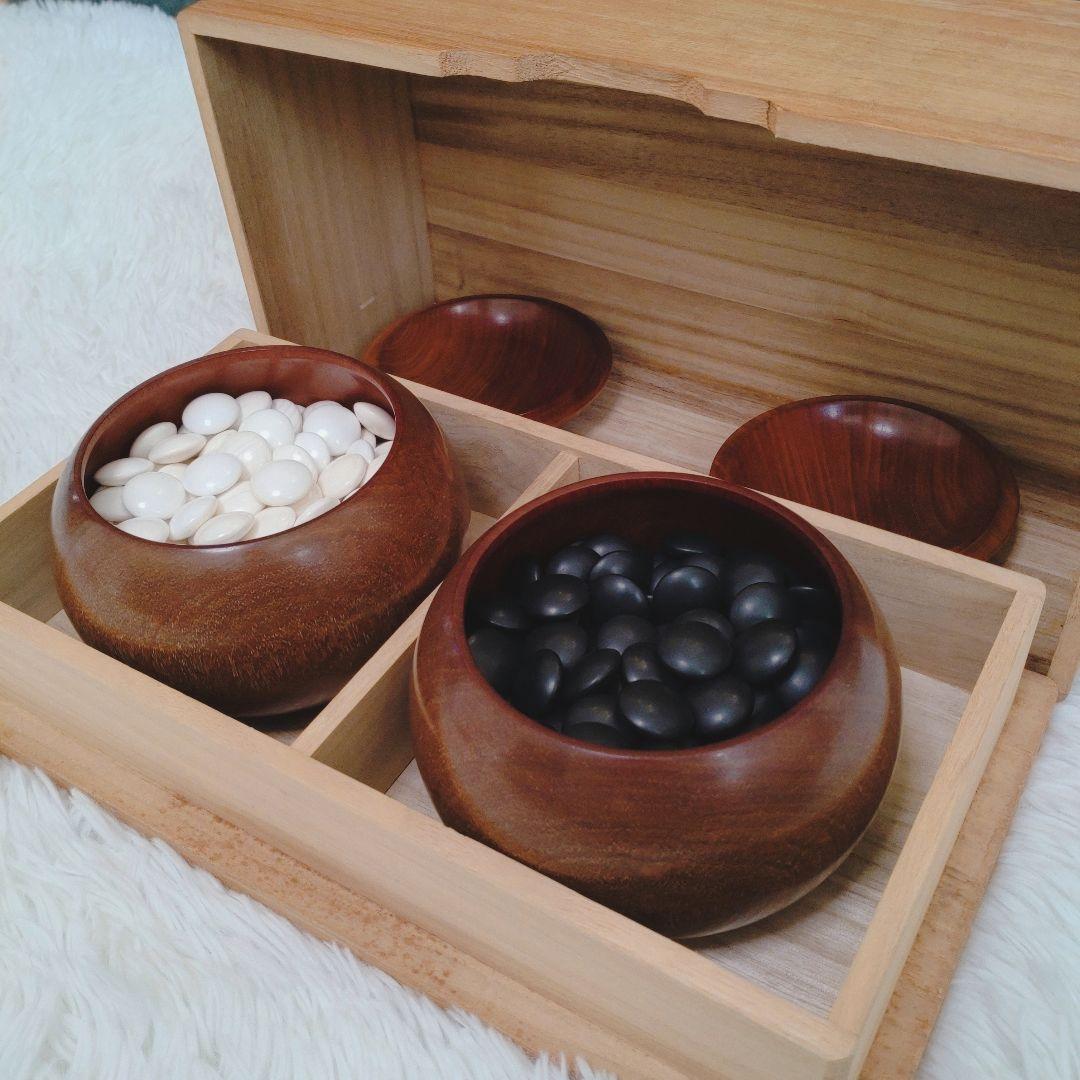 ✨️極上✨️ 本蛤碁石 34号 極厚 蛤 桜超特大碁笥 碁石 桐箱 綺麗