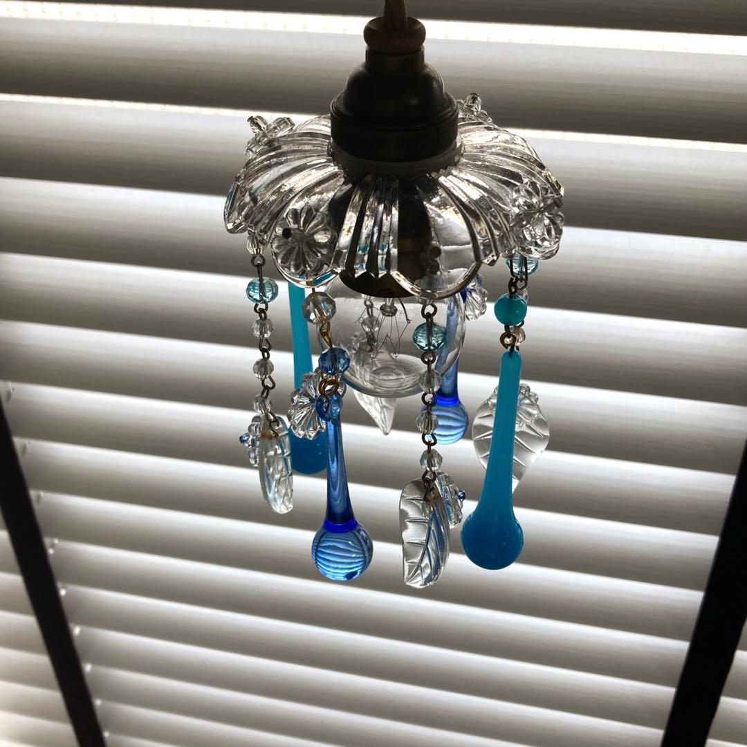 ミニシャンデリア　1920年　フランス　アンティーク　シェード