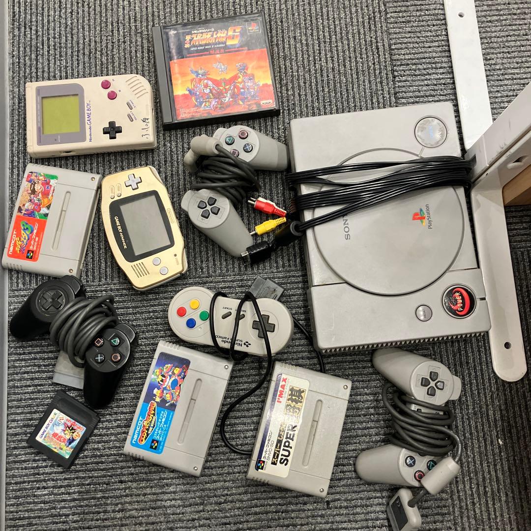 古いゲーム機本体とソフト