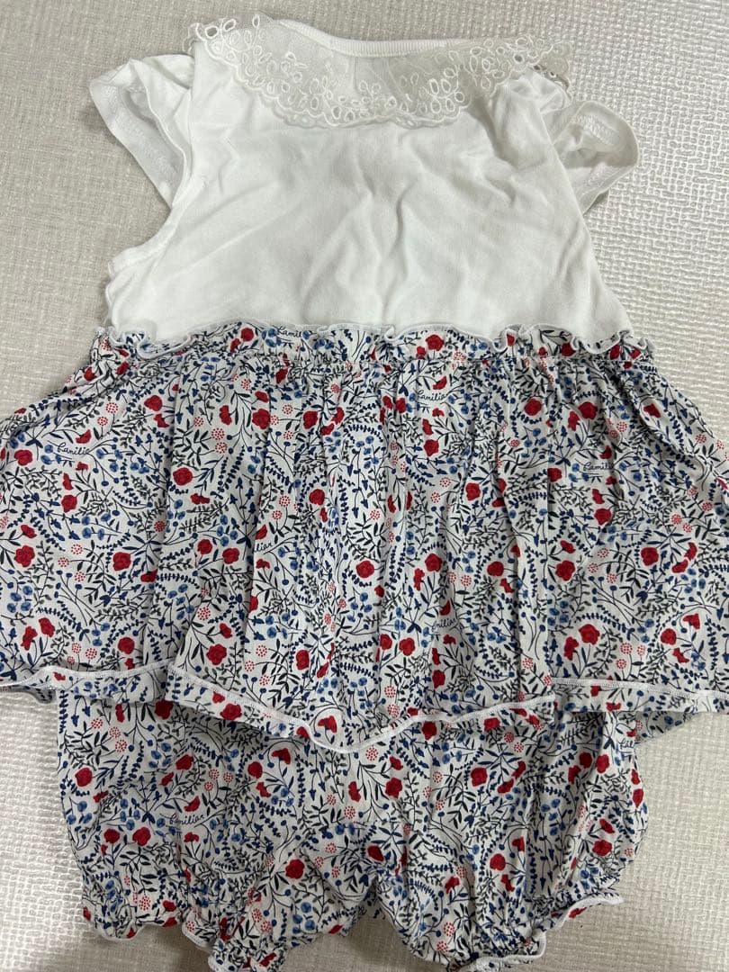 も*じ様 familiar 袖付ロンパス　70 ファミリア