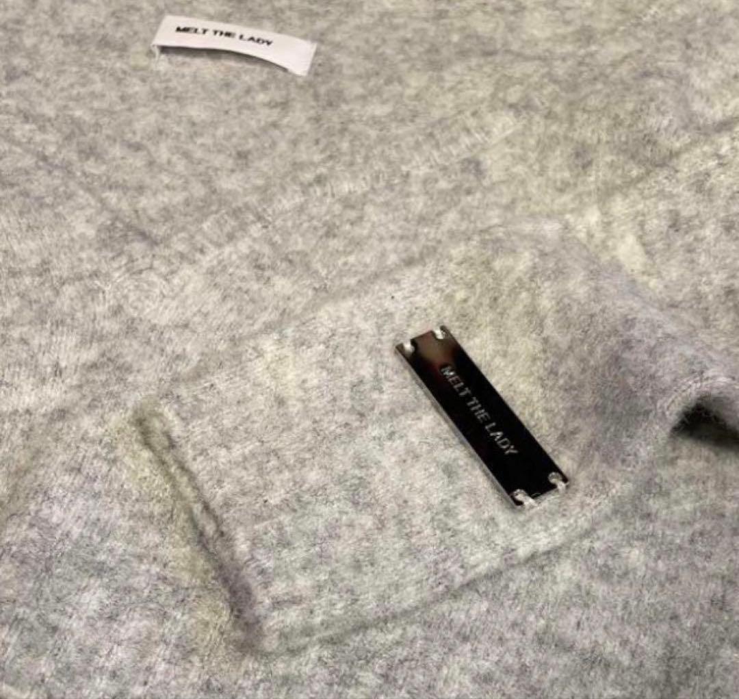 トップス MELT THE LADY pussy tops gray