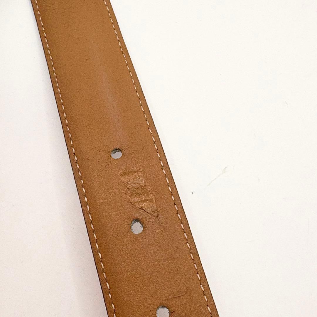 CELINE サークルロゴ ベルト レザー ヴィンテージ