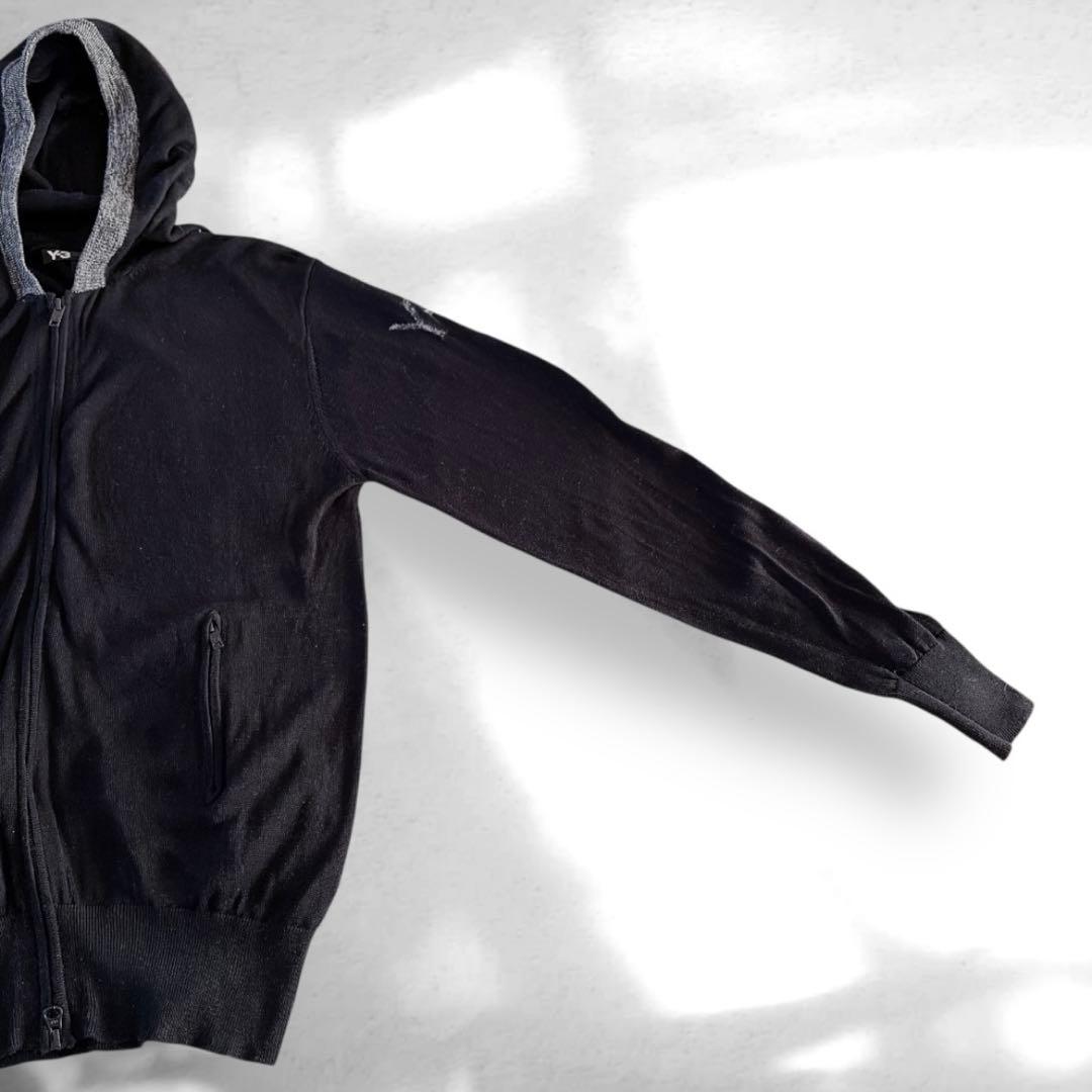 ◾️41【美品】Y-3 adidas ヨウジヤマモト　ジップニット　カーディガン